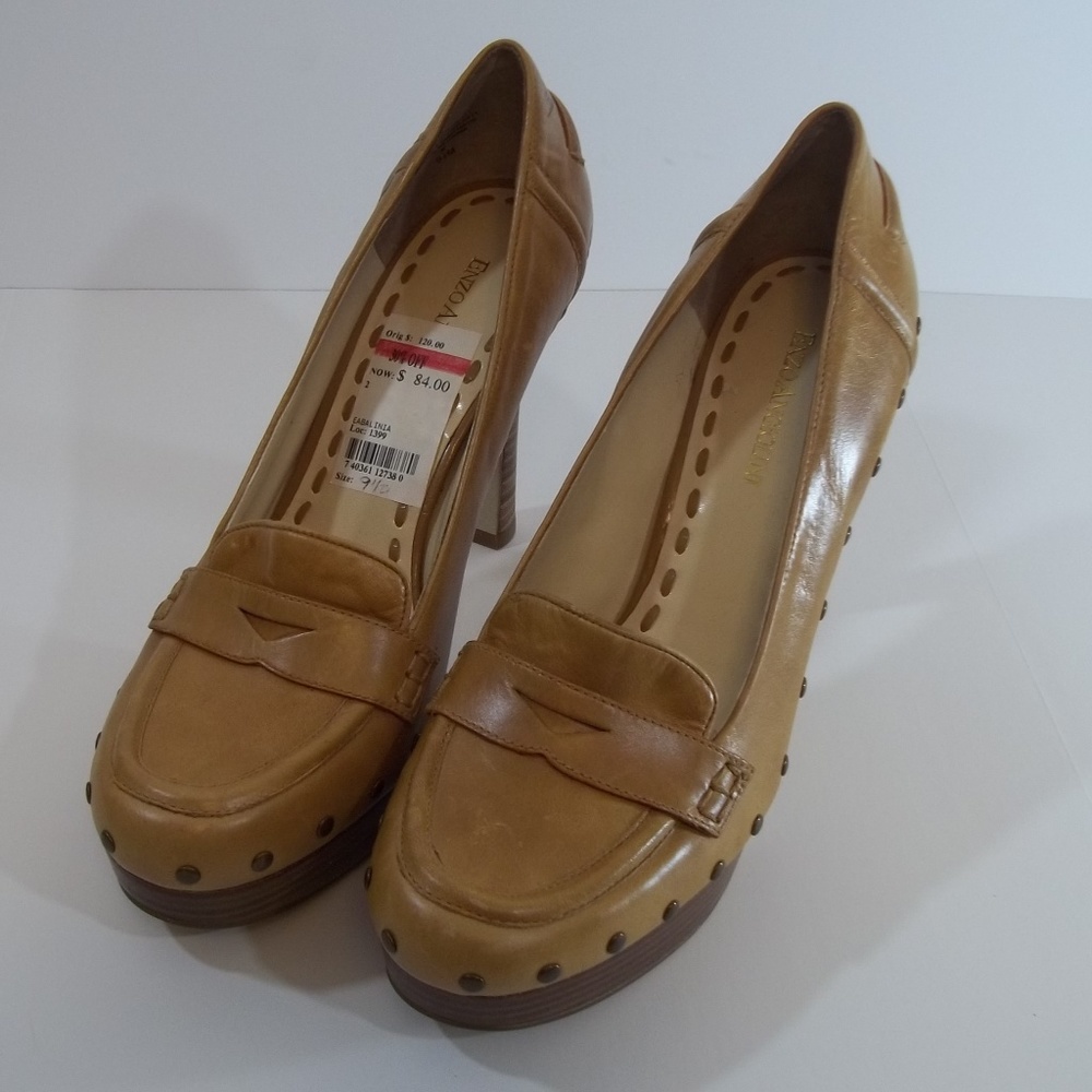 Enzo Angiolini heeled leather shoes size 9.5 euc